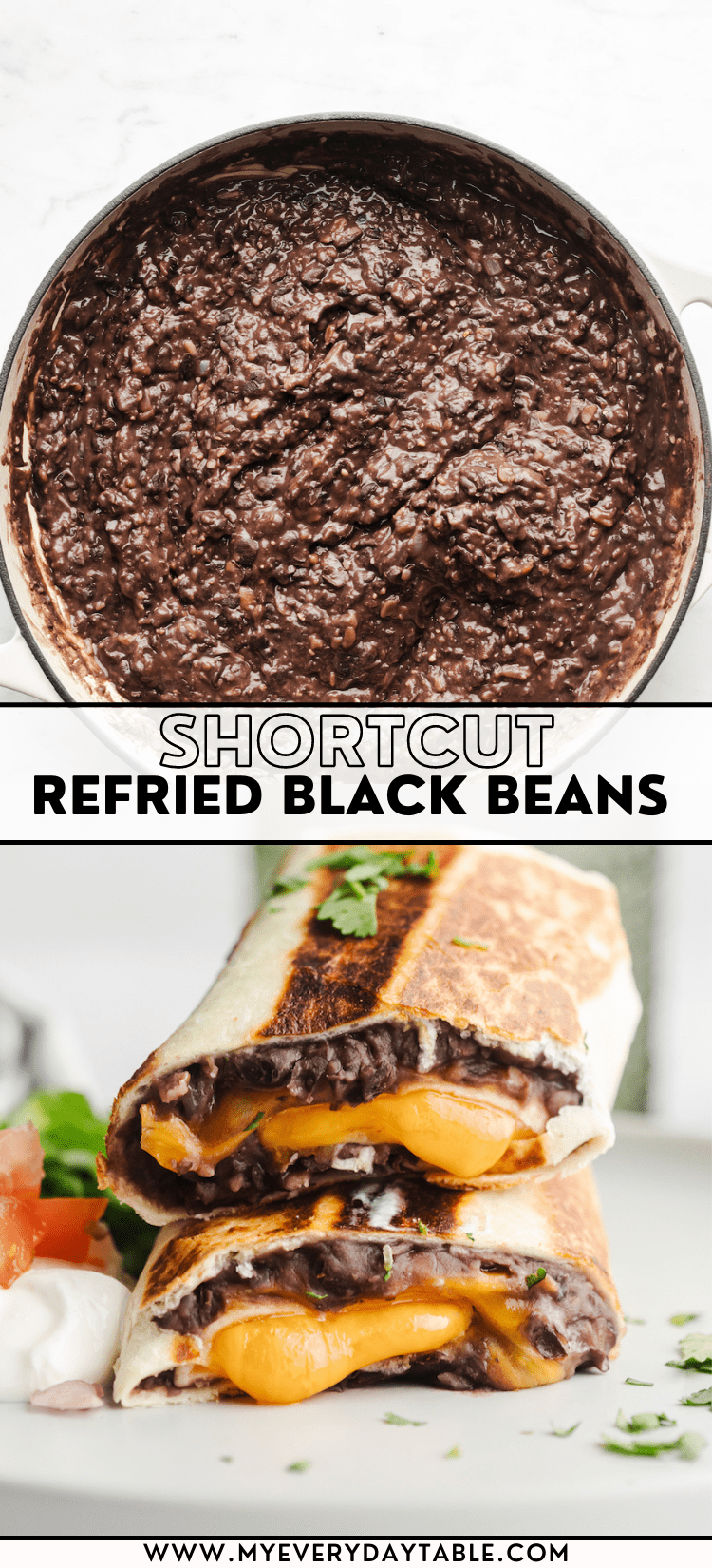 How to Make Refried Black Beans from Canned Beans (VIDEO)