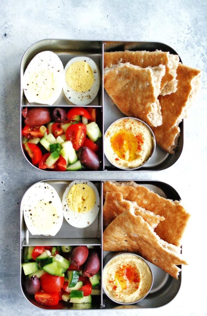 Healthy Israeli Breakfast Bento Box 7 Ingredients My Everyday Table