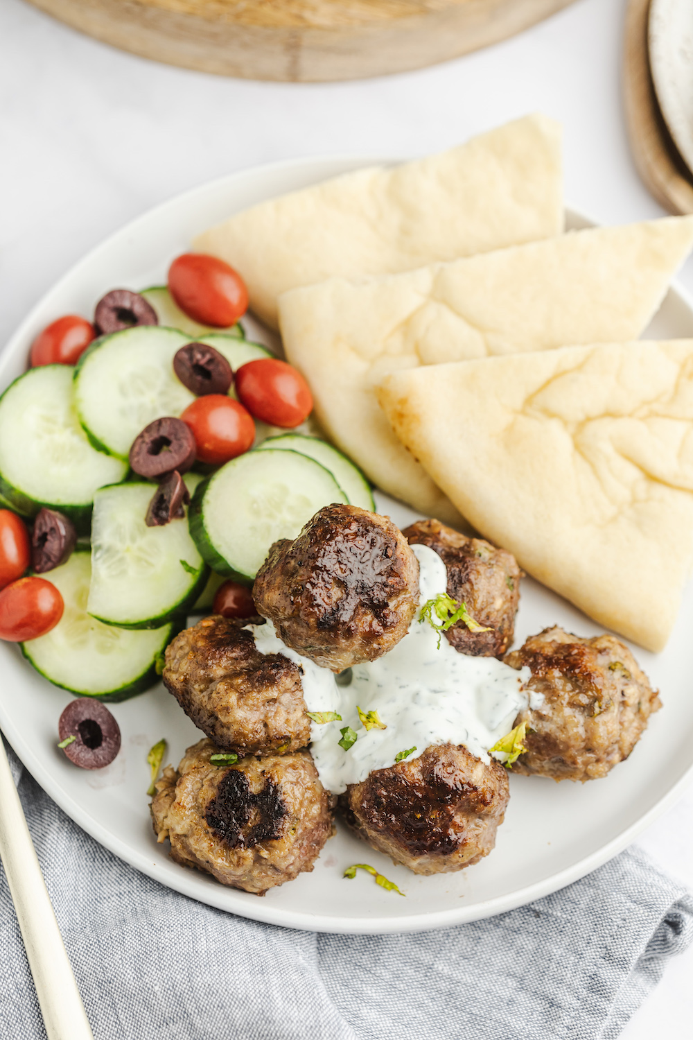 Juicy Greek Lamb Meatballs Recipe My Everyday Table