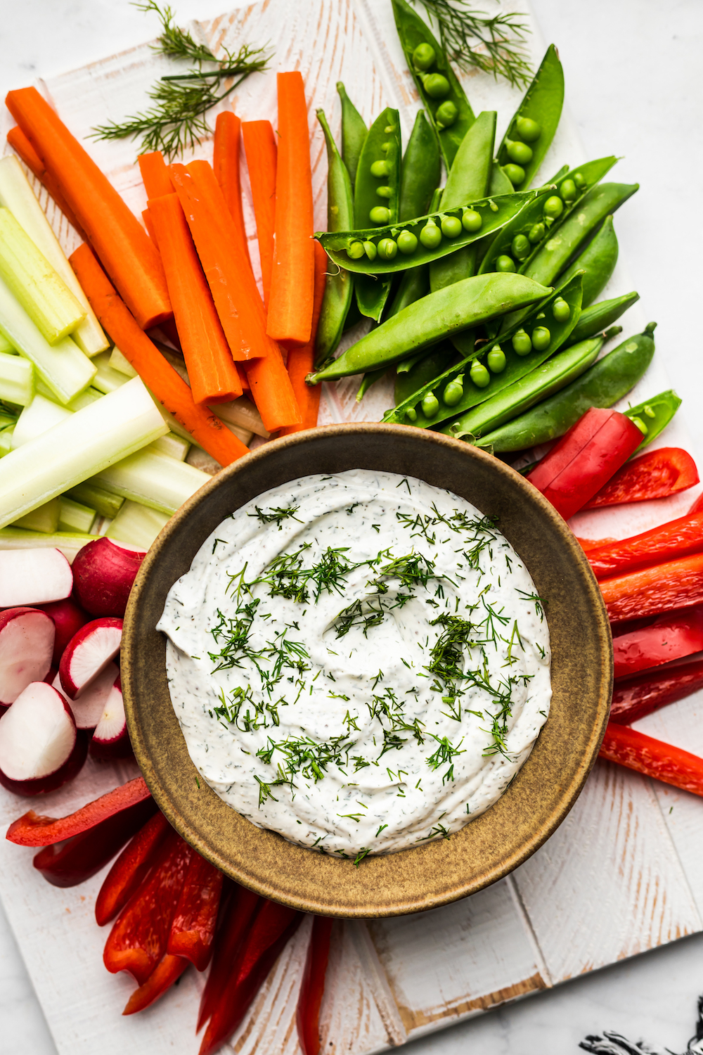 Greek Yogurt Dill Veggie Dip Recipe