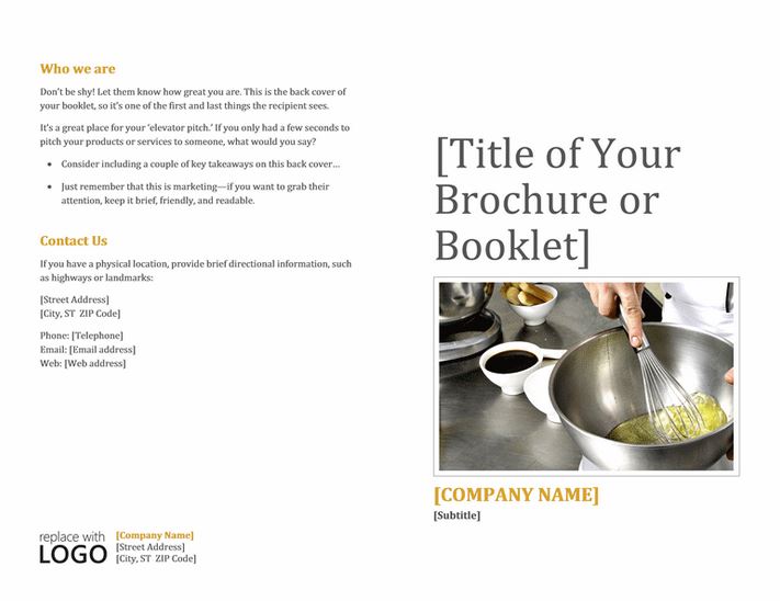 Booklet Template Word Word Booklet Template