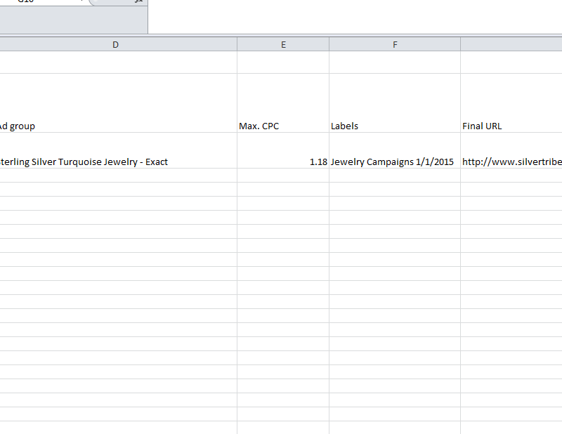 Keyword Upload Spreadsheet My Excel Templates