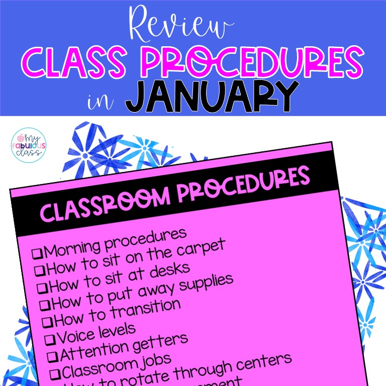 January Classroom Expectations My Fabulous Class