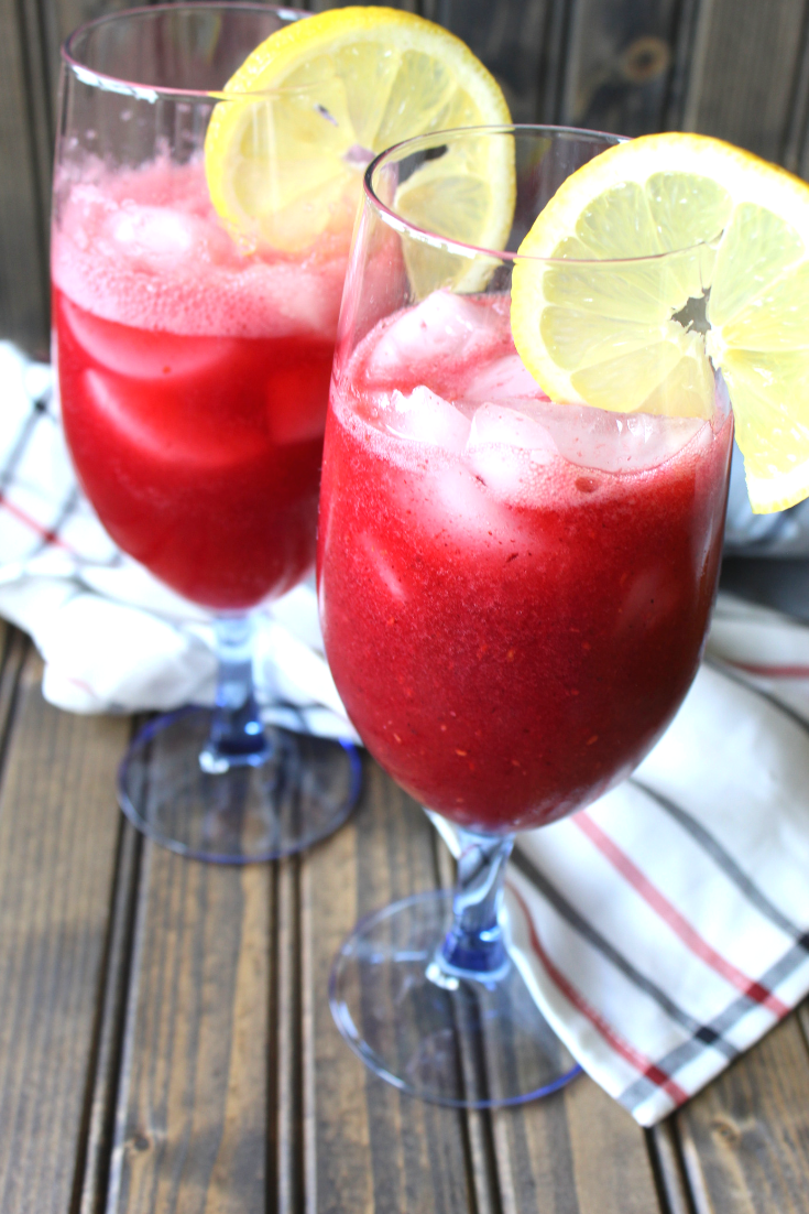 Easy Raspberry Spritzer Drink My Farmhouse Table
