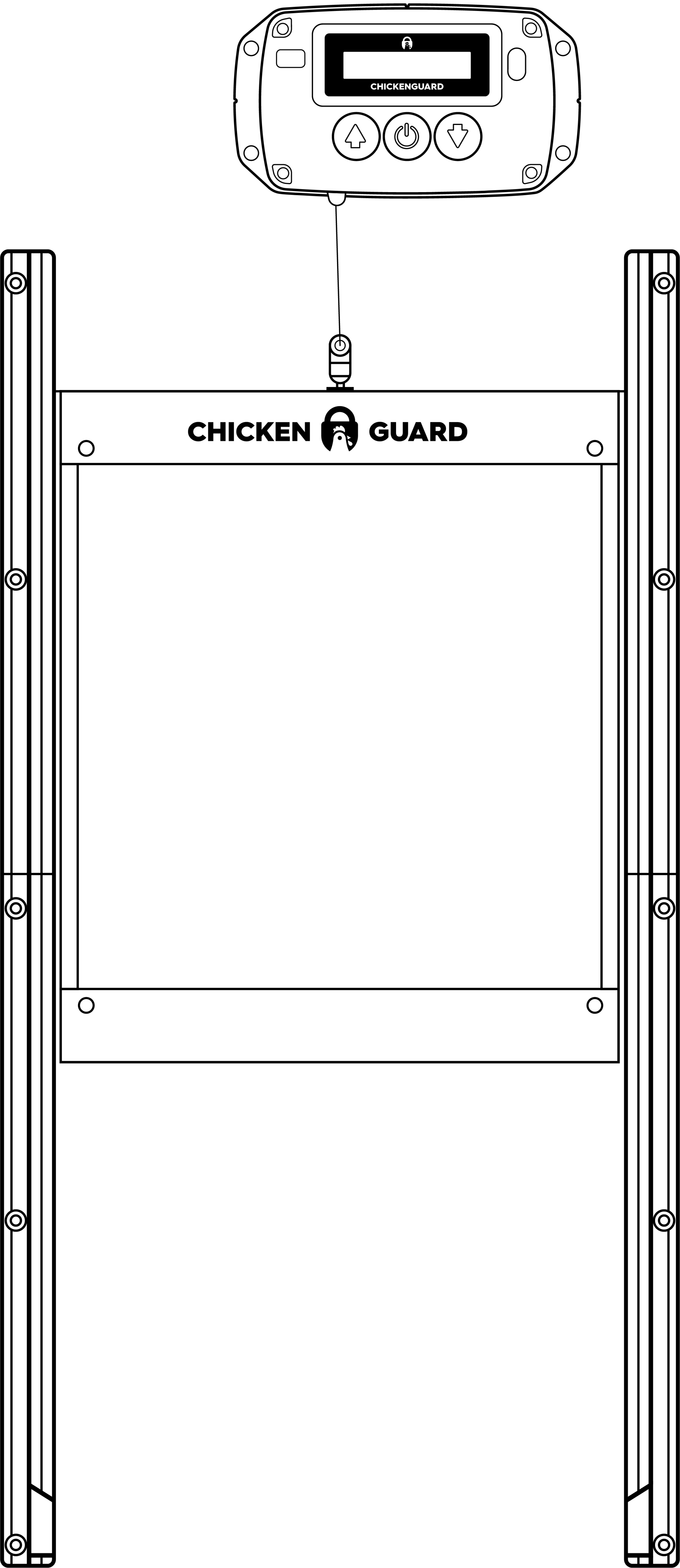 ChickenGuard PRO Opener & SelfLocking Coop Door My Favorite Chicken