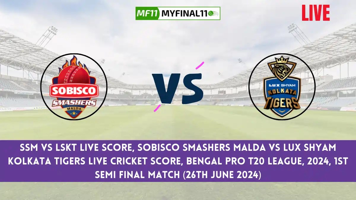 SSM vs LSKT Live Score, Bengal Pro T20 League, 2024, 1st Semi Final