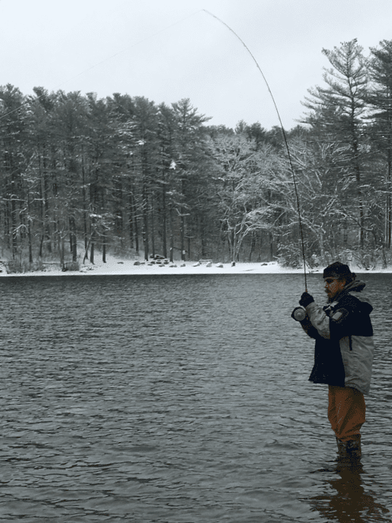Fly Fishing Cape Cod for Trout with "Pirate"