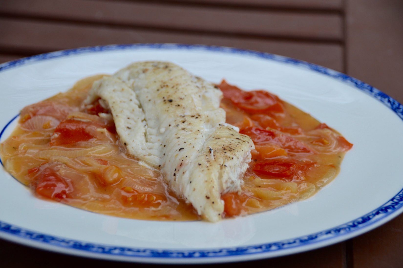 Tautog with Creamy Tomatoes and Cornmeal Fried Okra My Fishing Cape Cod