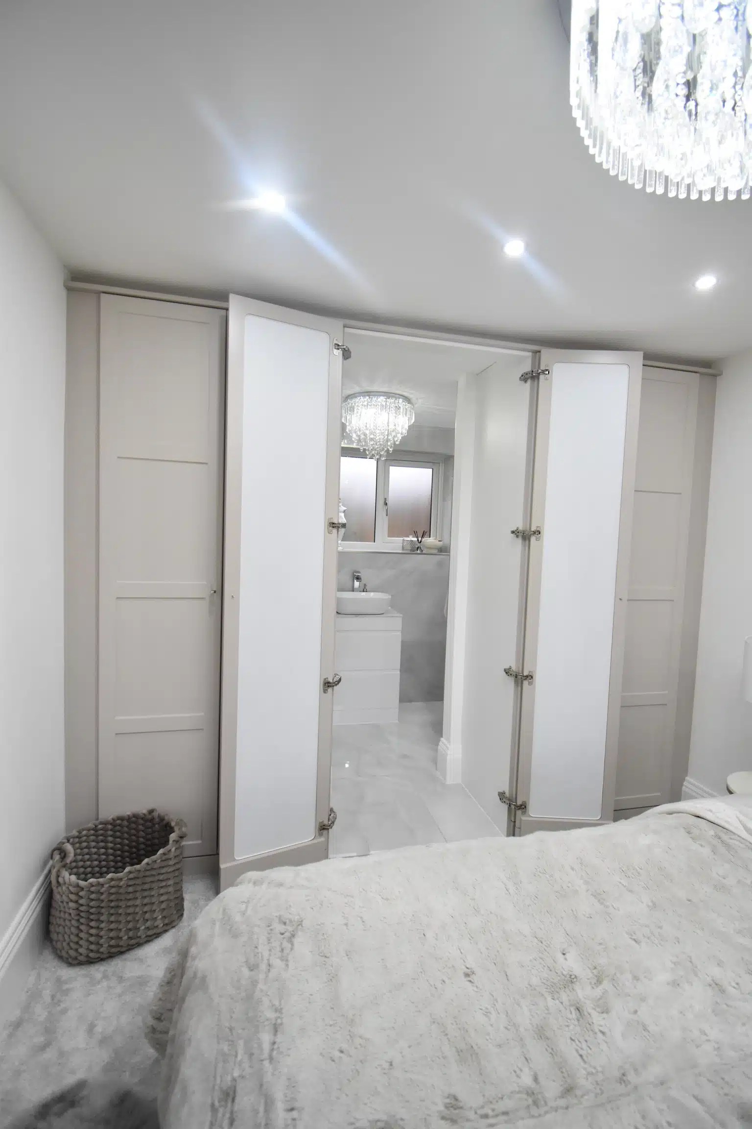 A clever bedroom with a hidden secret Fitted Bedrooms Fitted