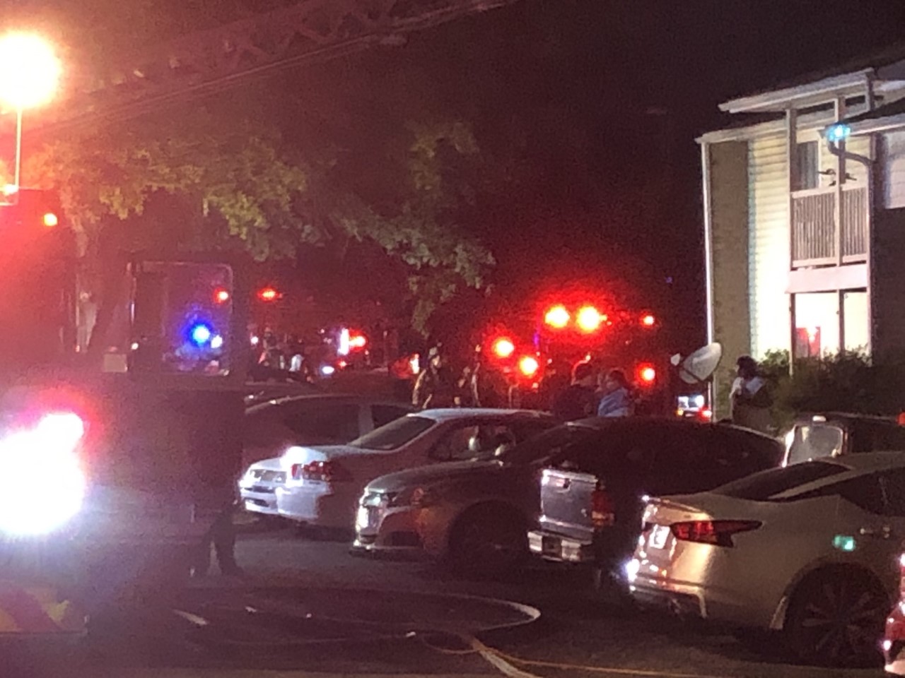 Nearly 50 firefighters respond to apartment fire on Sails Way in