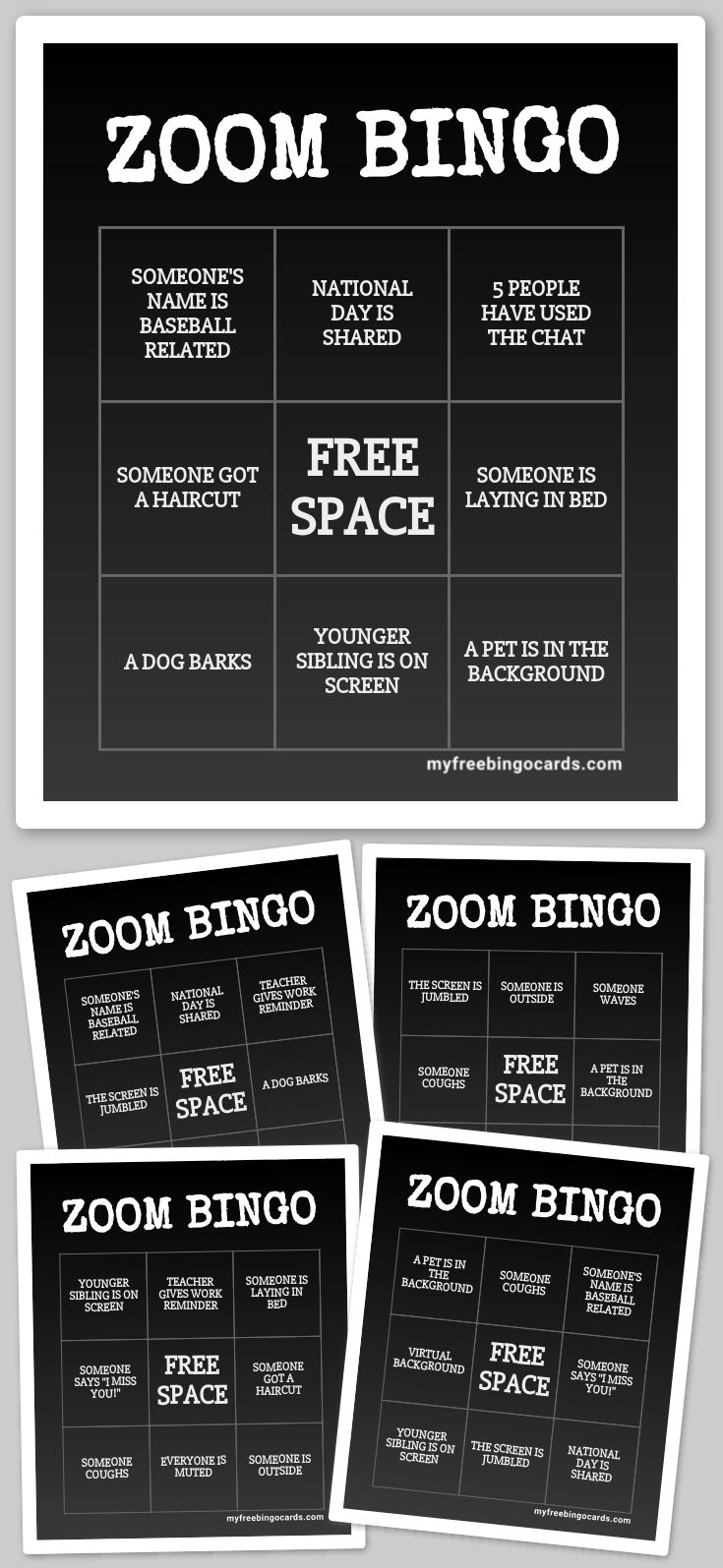 Virtual ZOOM BINGO