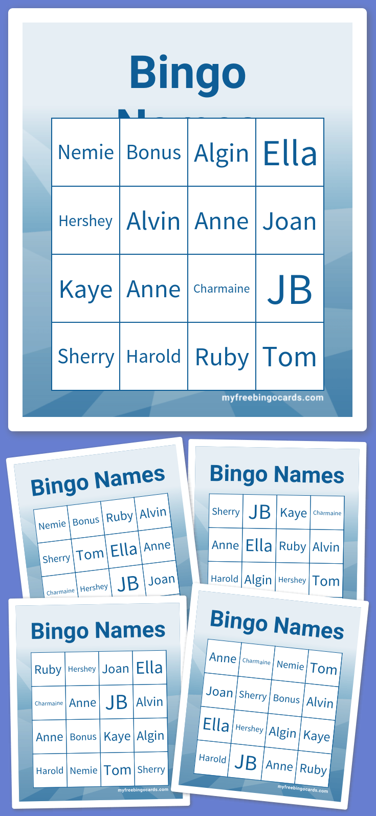Virtual Bingo Names