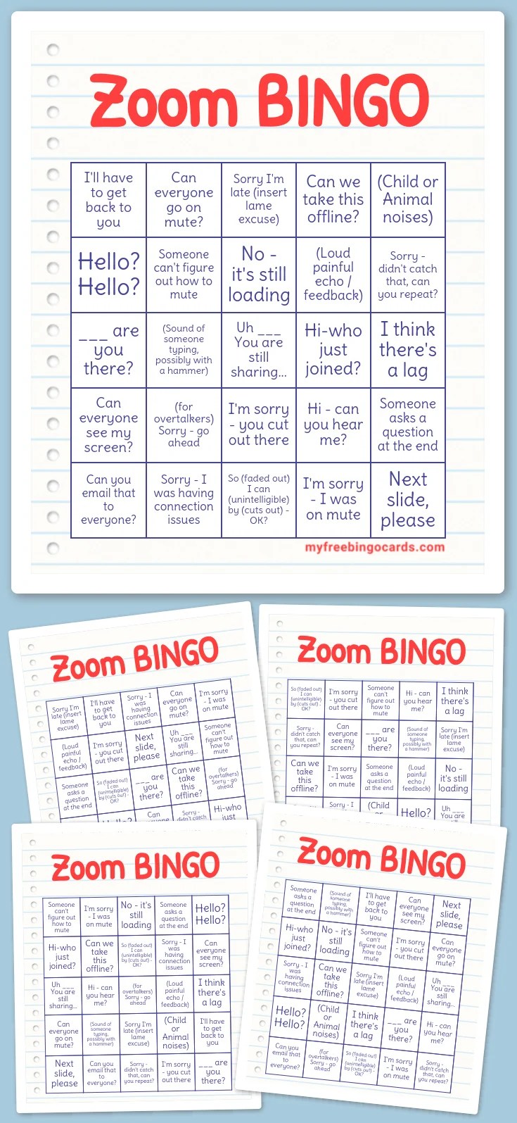 Virtual Zoom BINGO