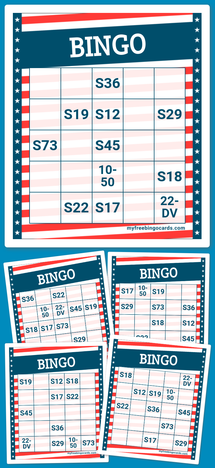 Virtual Virtual bingo card