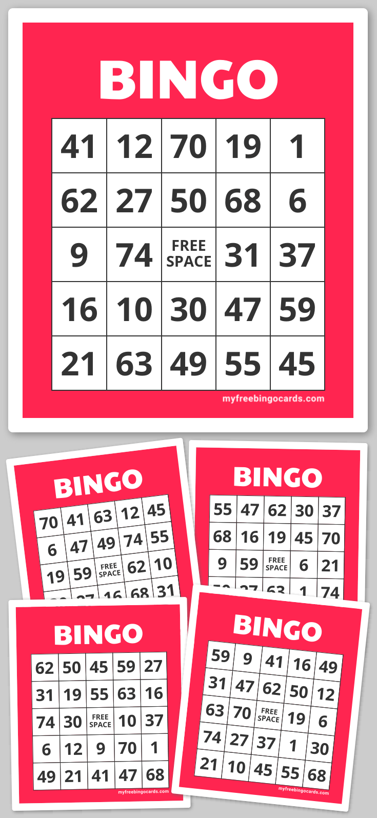 Virtual Virtual bingo card