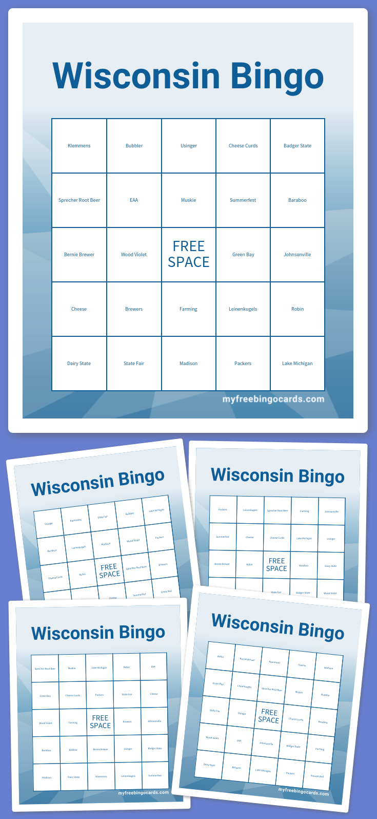 Virtual Wisconsin Bingo