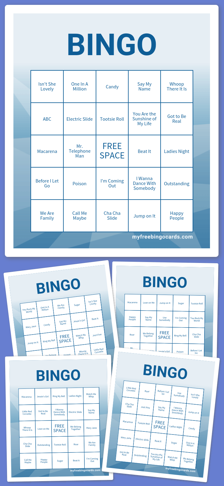 Virtual Virtual bingo card