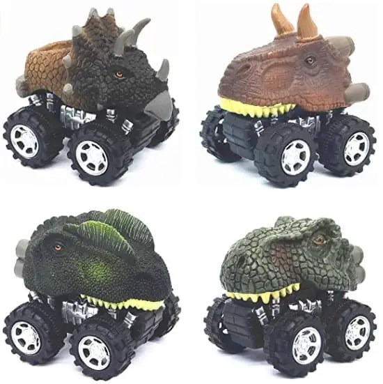 Amazon PullBack Dinosaur Racing Cars 4Pack 7.98 (Reg 20