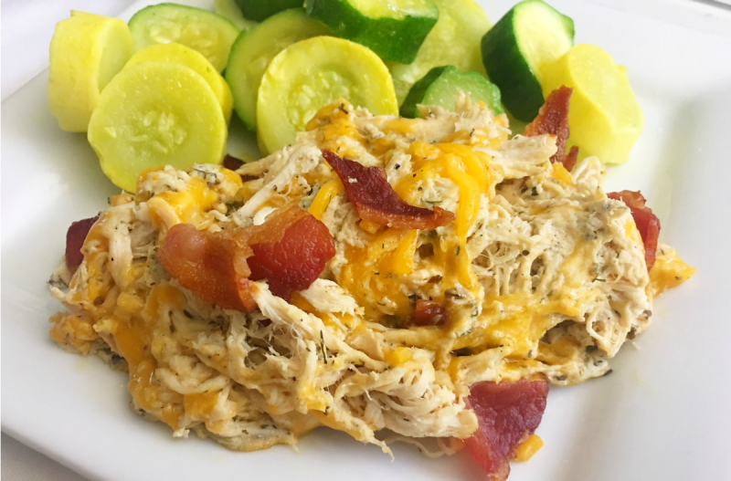 Slow Cooker Bacon Ranch Chicken {Keto} MyFreezEasy