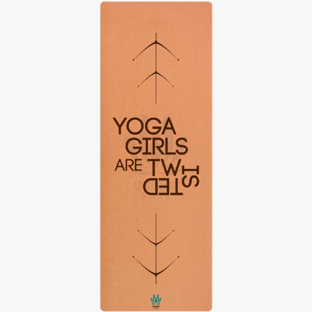 Cork Yoga MatsPrintedYoga Girls Yoga Mat Latex Base Grip