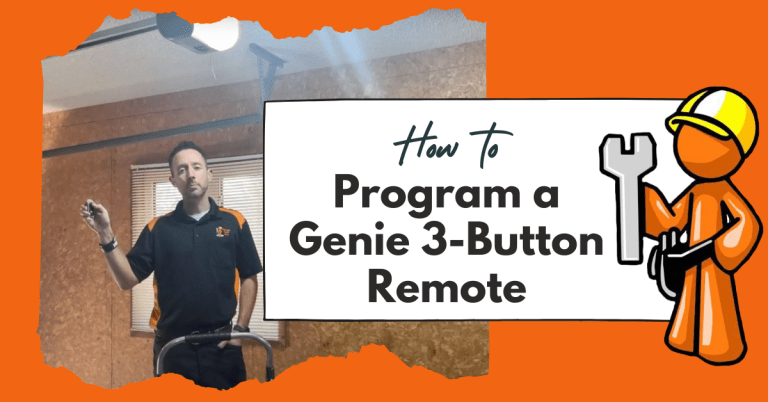 How to Program a Genie 3-Button Remote
