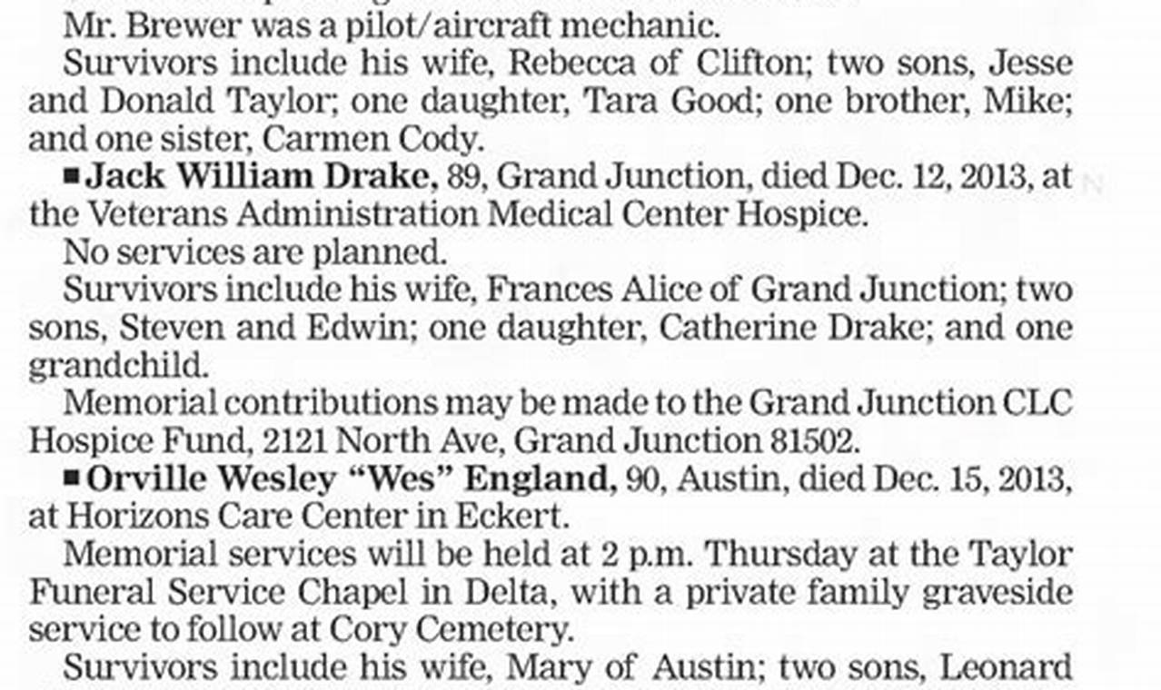 Garden City Death Notices Find Records + Obituary Info