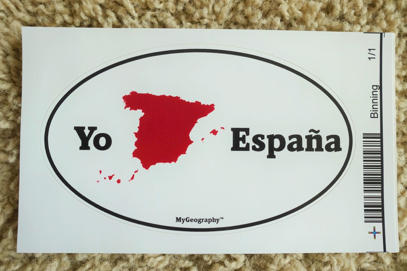 I love Spain Bumper Sticker (Red) • MyGeography
