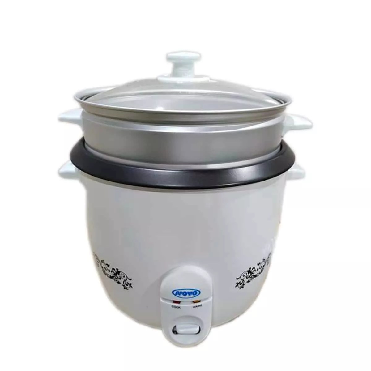Novo 1.5L Rice Cooker with Steamer MyGhMarket