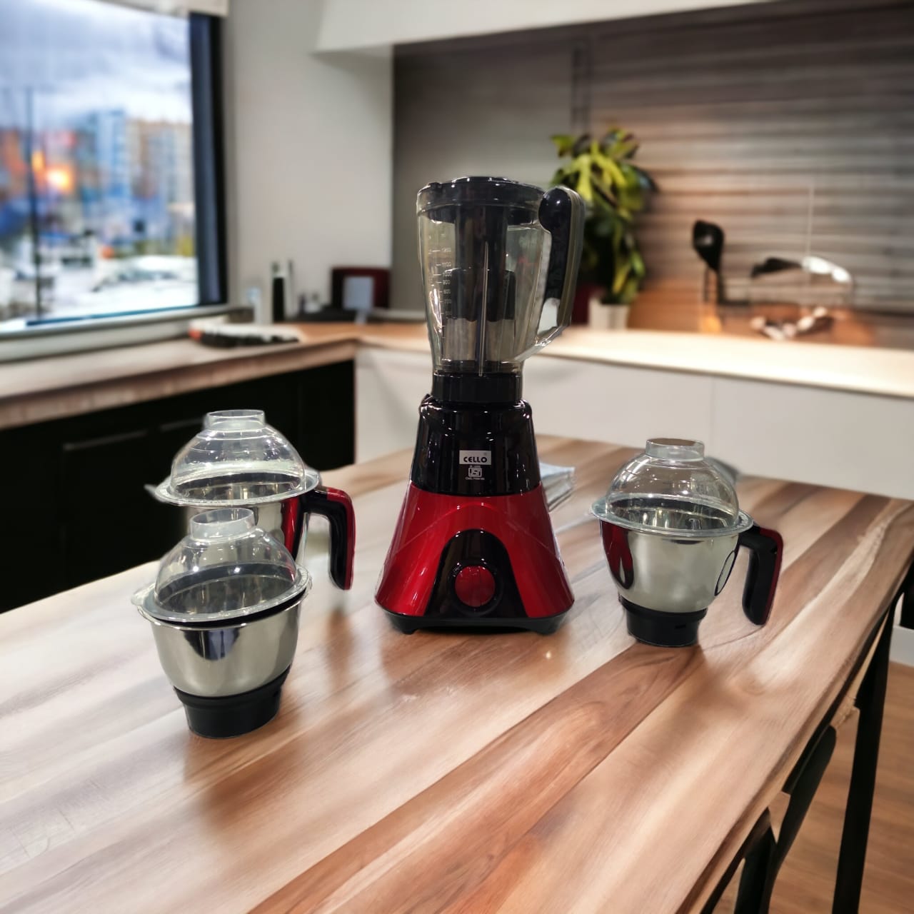 Cello Mega Plus 4 Jar Mixer Grinder 750W Gift Vision