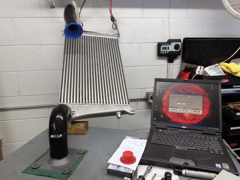 CTS Stock Location Intercooler Flow Test My Golf Mk7 GTI