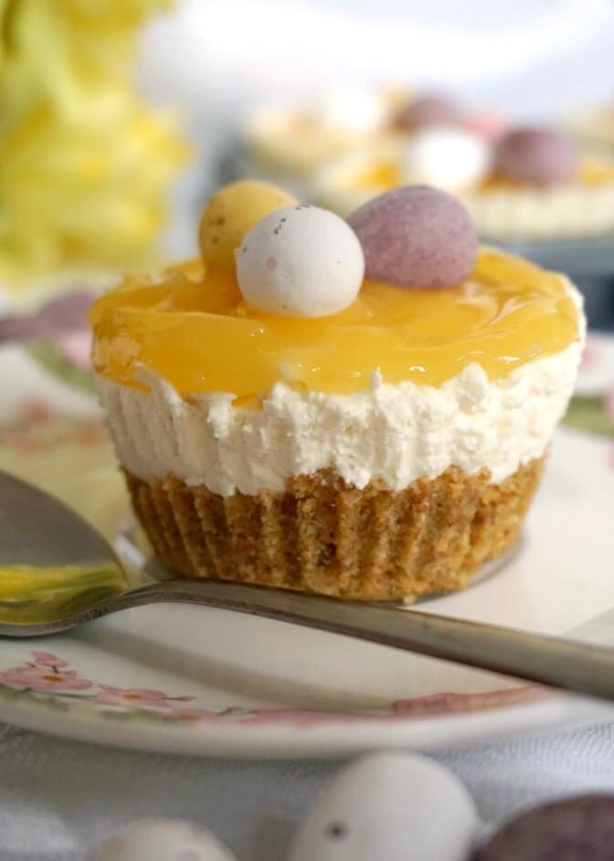 Mini Lemon Cheesecakes with Easter Eggs My Recipes
