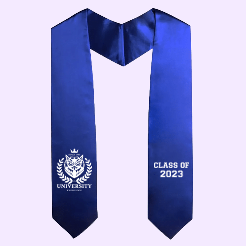Custom Graduation Stoles with Tip Finish Design Your Own