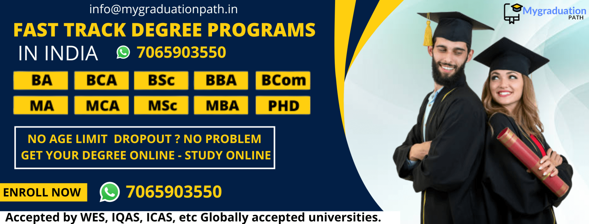 Online Fast Track Graduation Degree One Year Karnataka Courses in