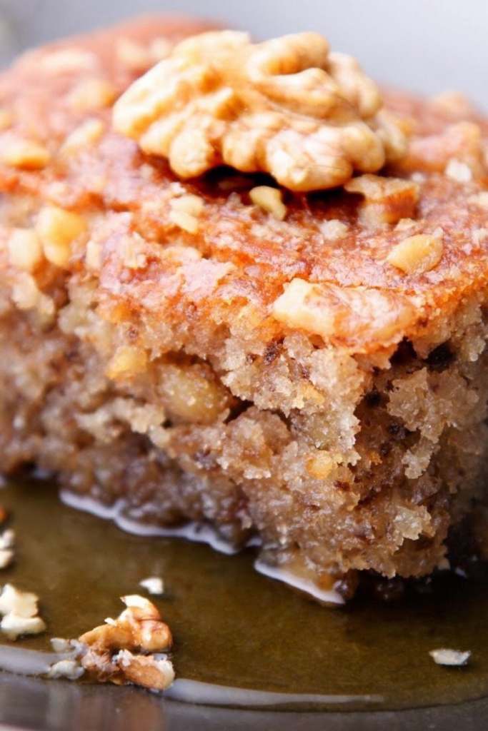 Karydopita Greek Walnut Cake Mygreekitchen