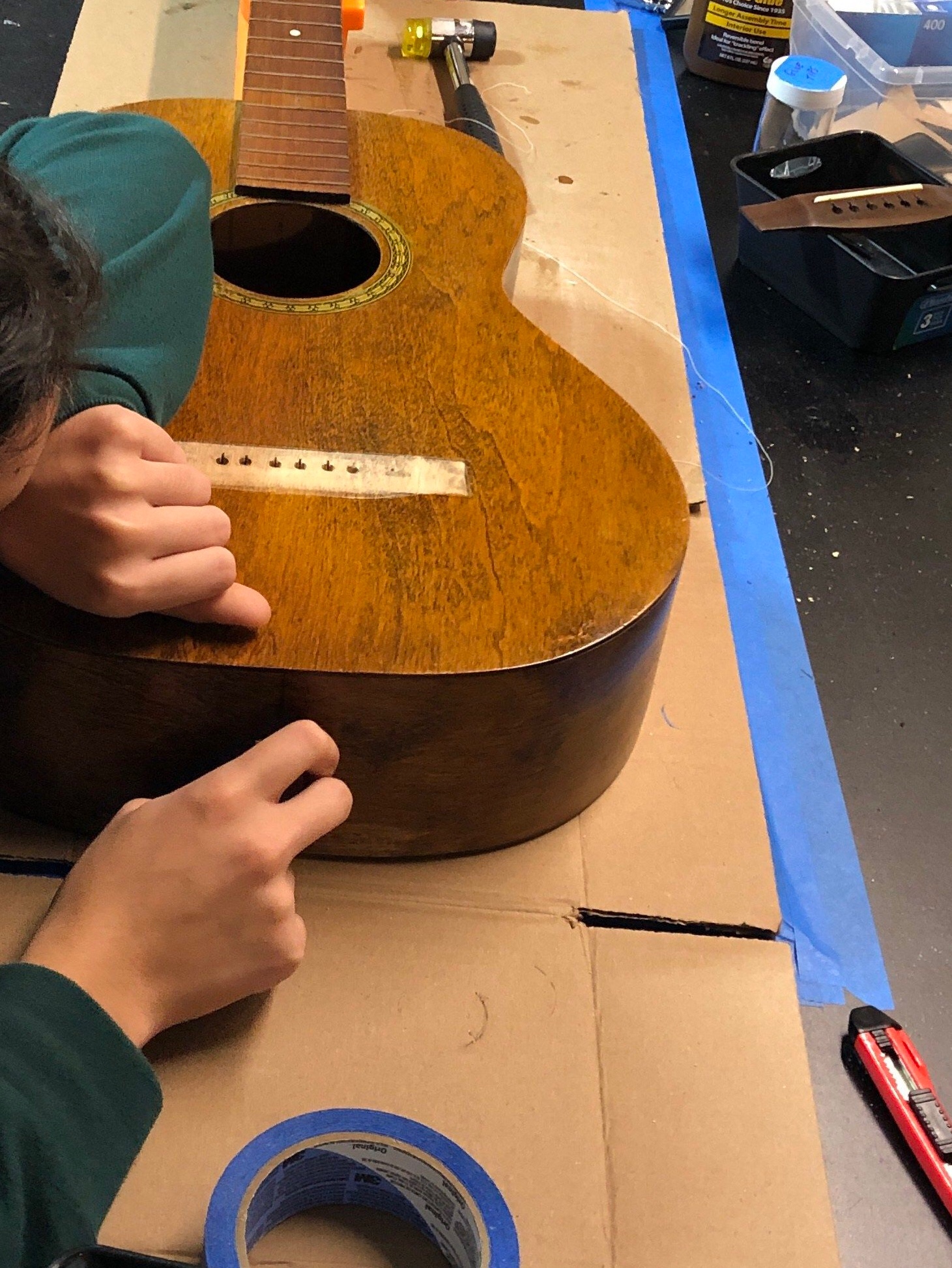 Hensel / Bellevue parlour guitar. General Guitar Works