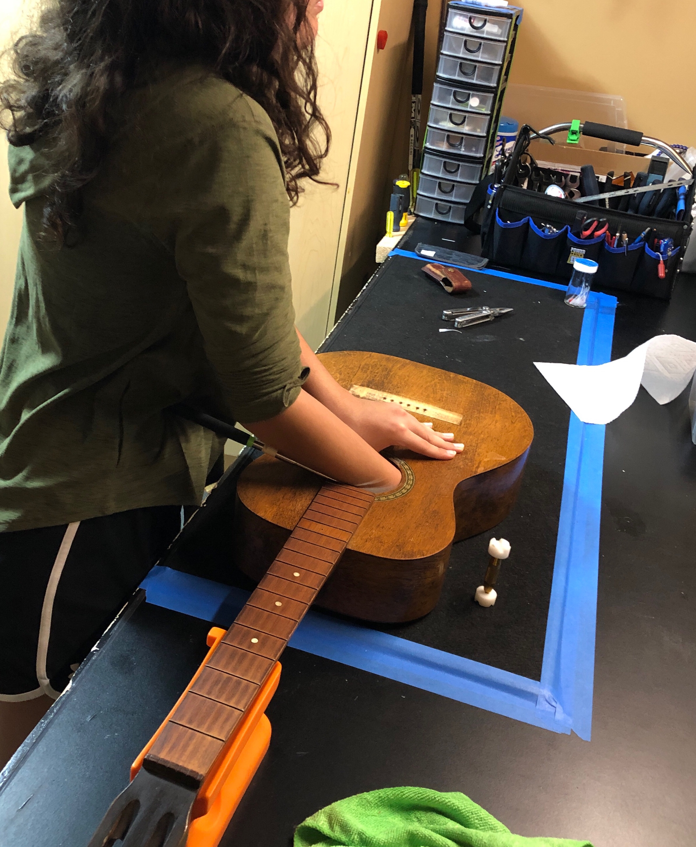 Hensel / Bellevue parlour guitar. General Guitar Works