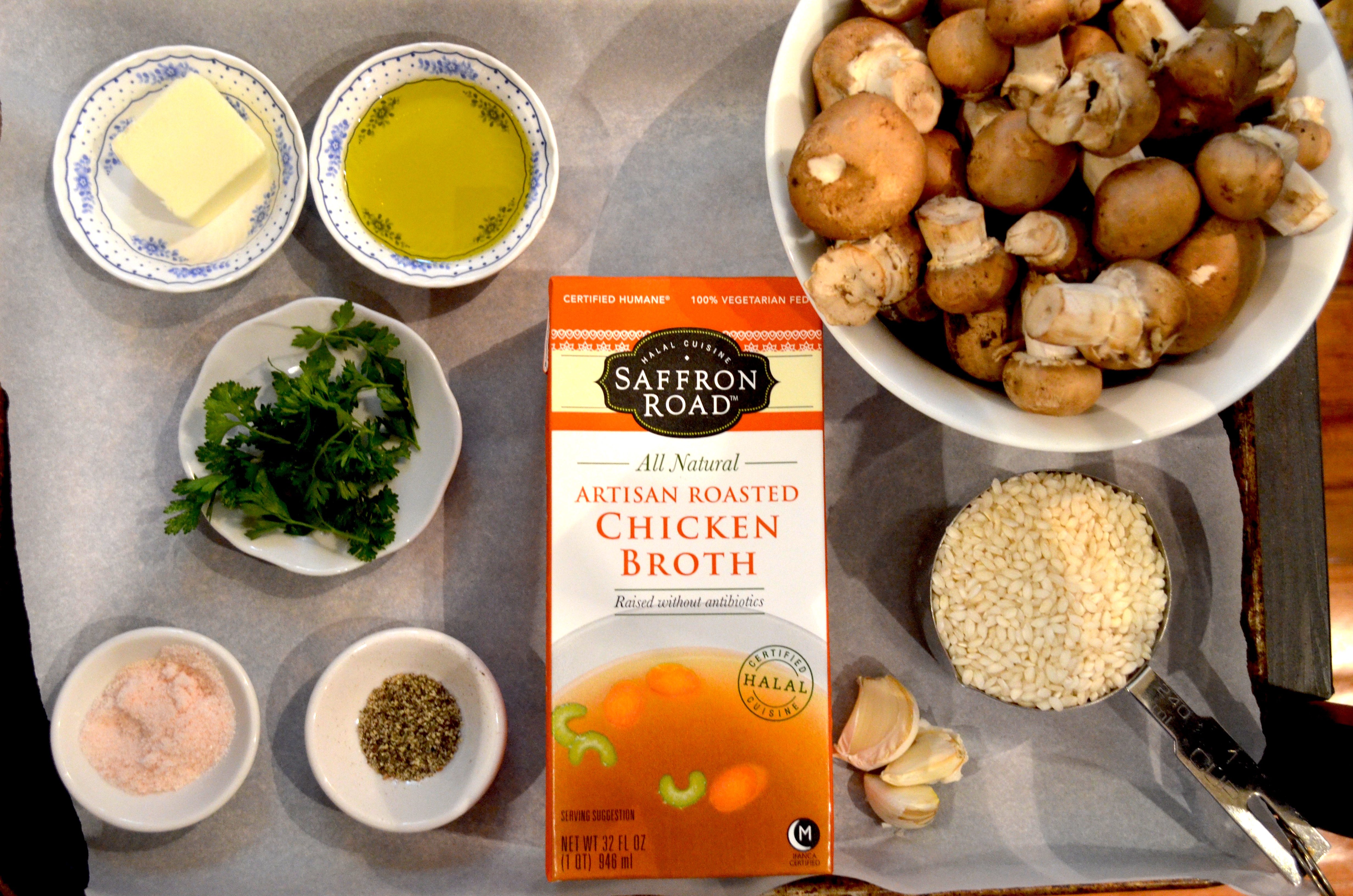 Ingredients for Risotto My Halal Kitchen by Yvonne MaffeiGlobal