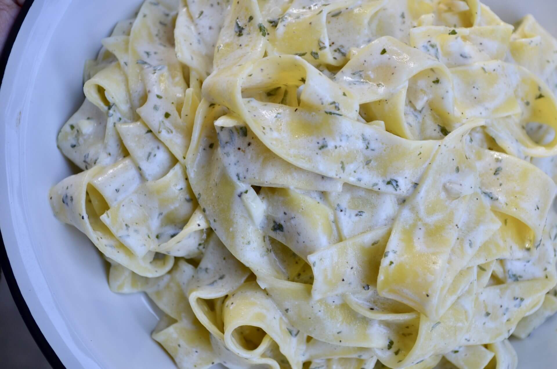 GreekStyle Alfredo Pasta My Halal Kitchen by Yvonne Maffei Global