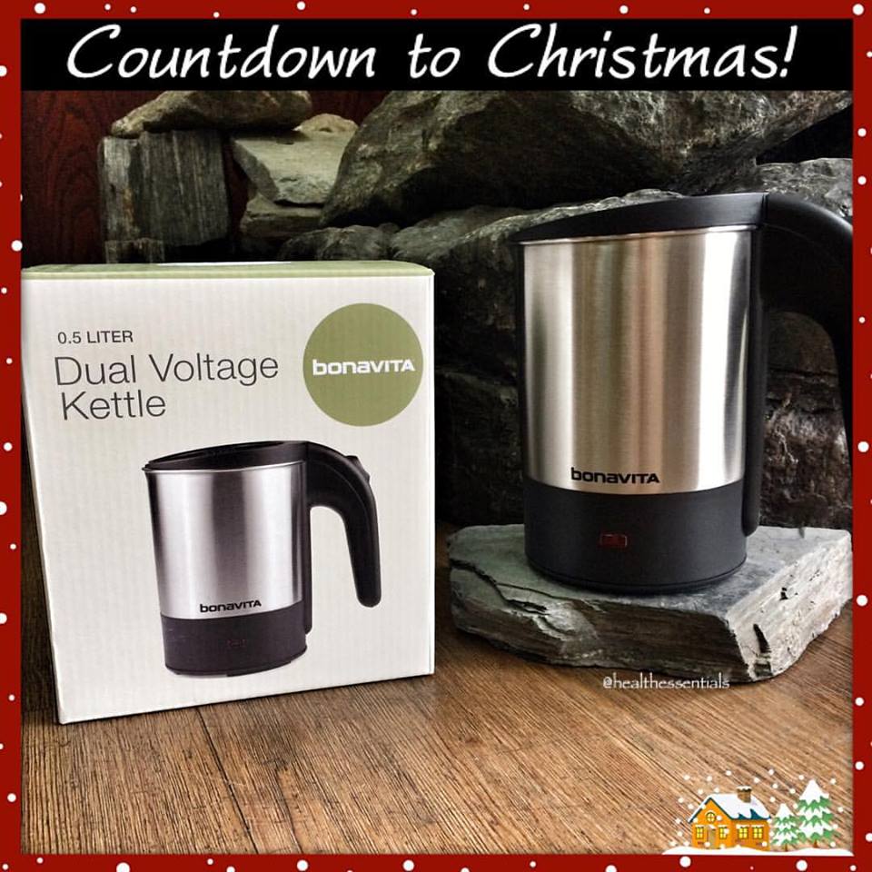 Countdown to Christmas 10 Days, Bonavita Travel Kettle Health
