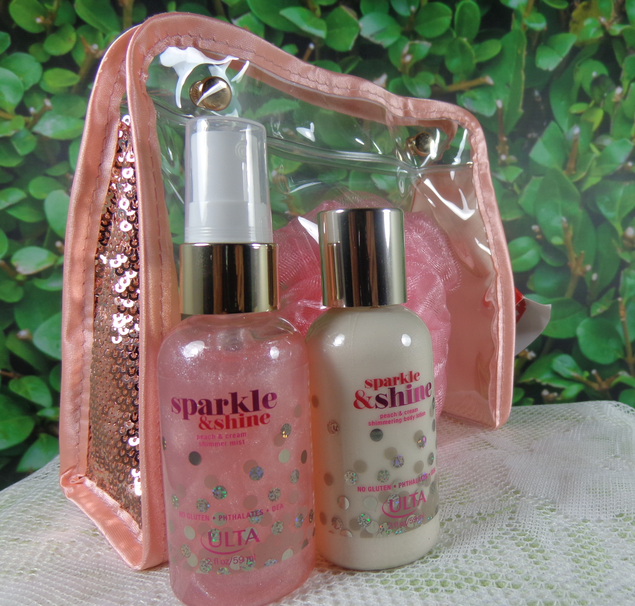ULTA Sparkle & Shine Peach & Cream Shimmer Mist and Shimmering Body