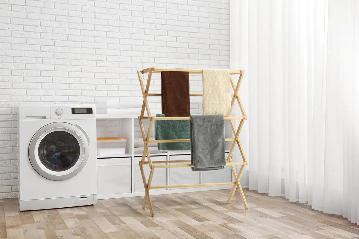 Foldable Bamboo Drying Rack