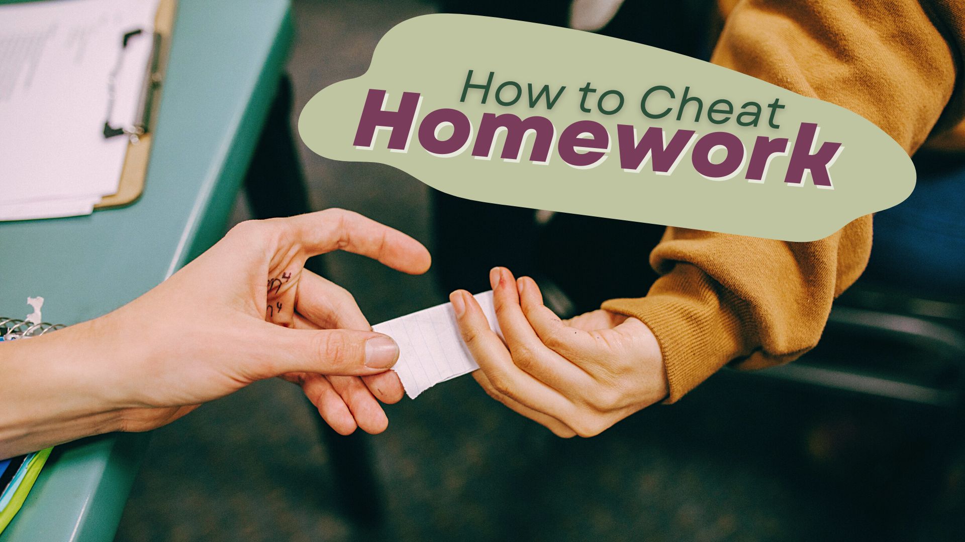 Why Students Cheat On Homework