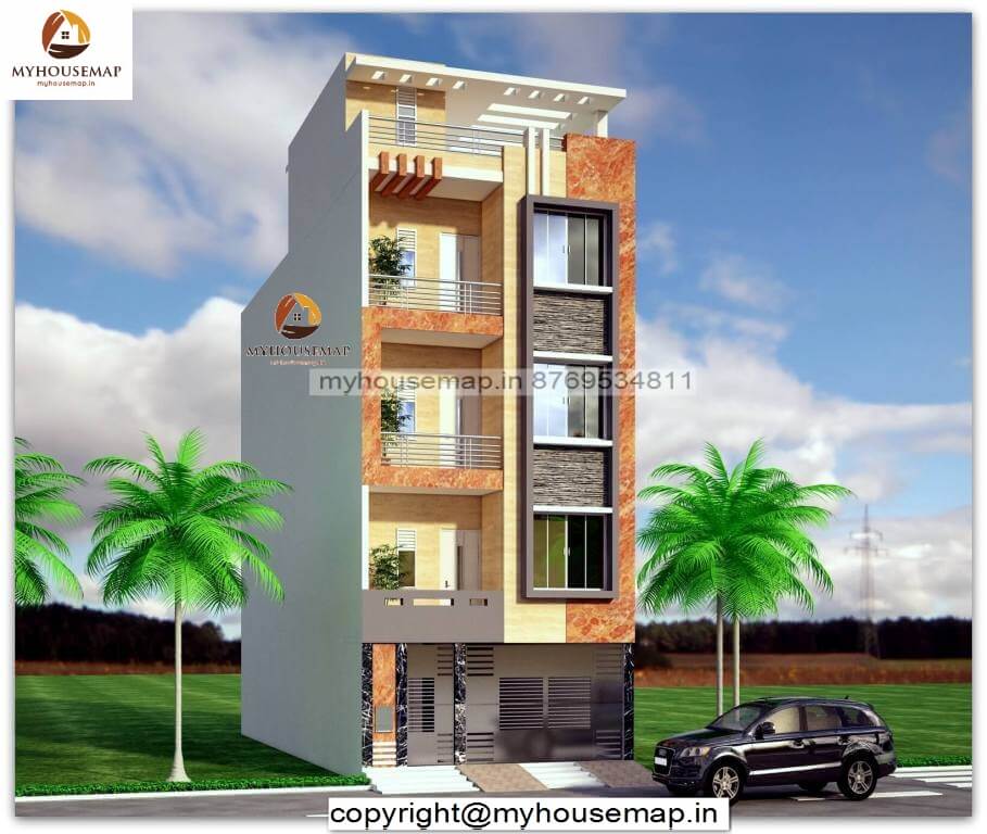 20*40 duplex house front elevation Archives my house map
