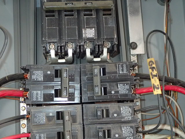 Breakers in the electric panel are to be matched with the correct wire