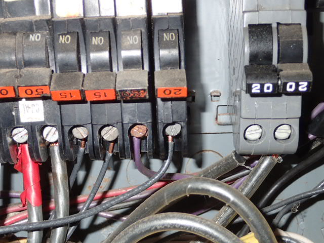 Breakers in the electric panel are to be matched with the correct wire