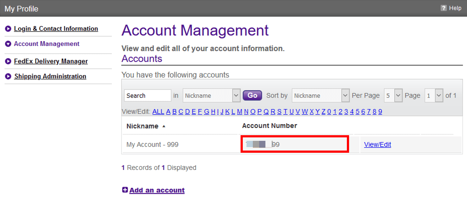 How to find a FedEx account number? – International Bridge