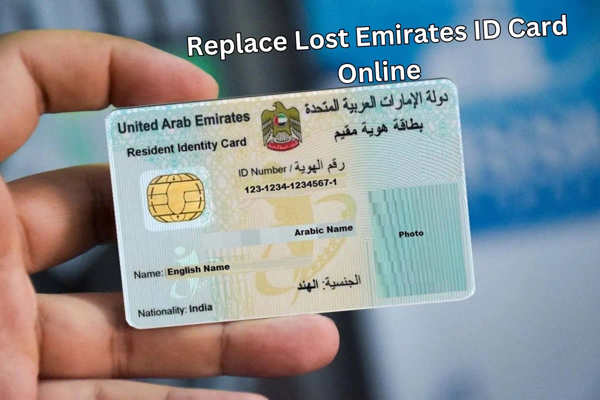 Replace Lost Emirates ID Card Online My ID Status