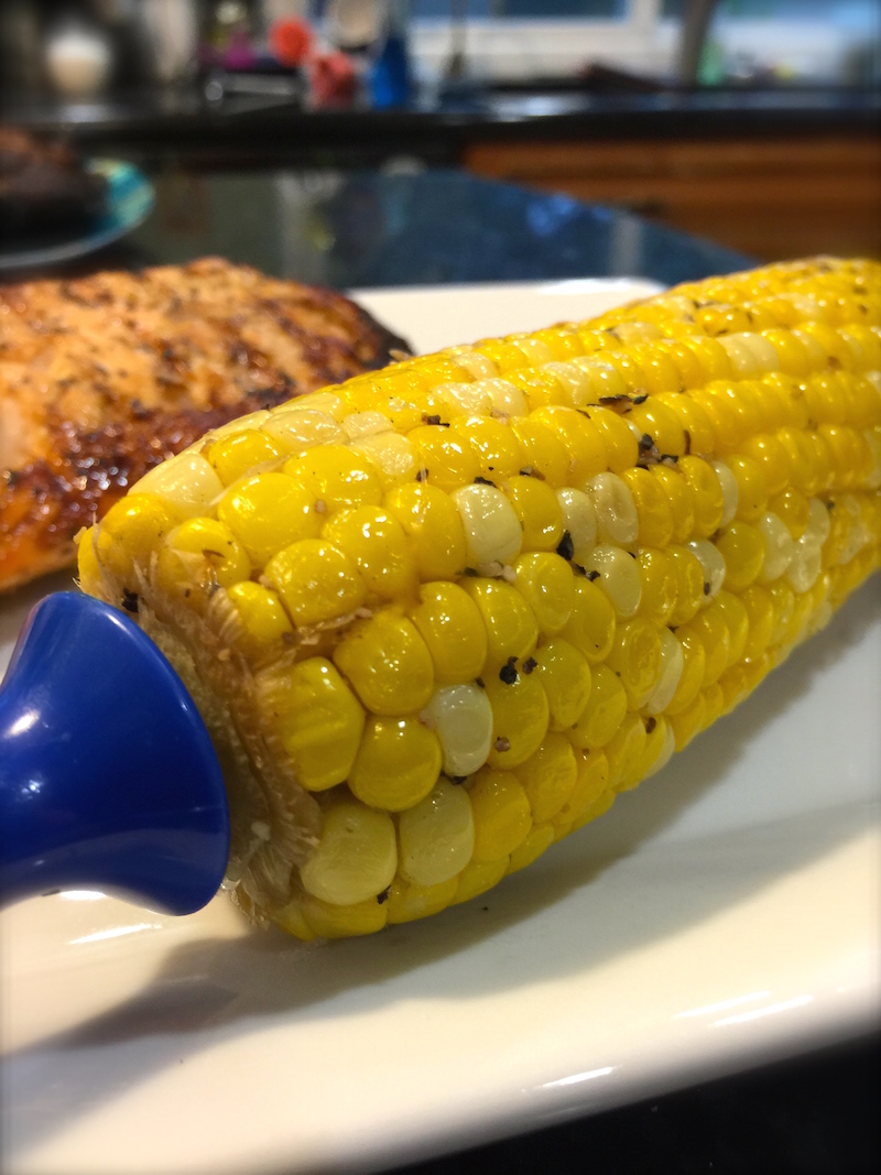 Grilled Corn with Herb Butter SundaySupper My Imperfect Kitchen