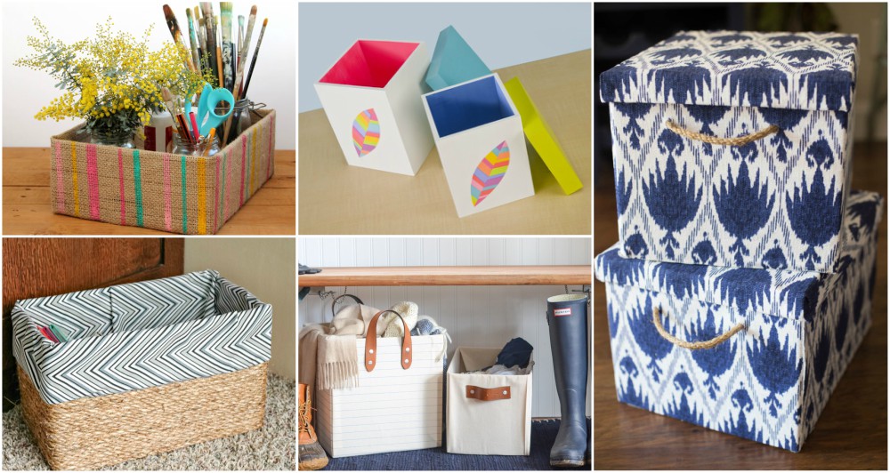 DIY Storage Boxes That Will Keep Your House Tidy And Decorated In The
