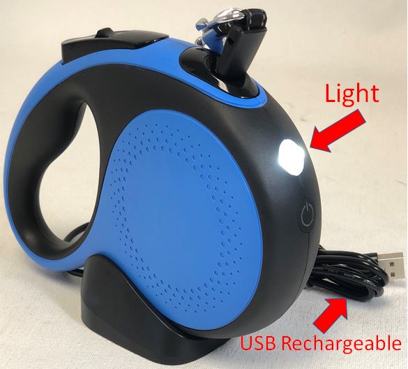 Retractable Dog Leash LED My Kennel Master